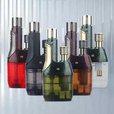 Windproof Cigarette Cigar Lighters Torch Lighter Refillable Butane Gas Jet Flame