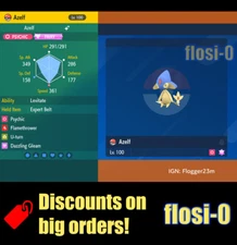 6IV Shiny Azelf Pokemon Scarlet and Violet