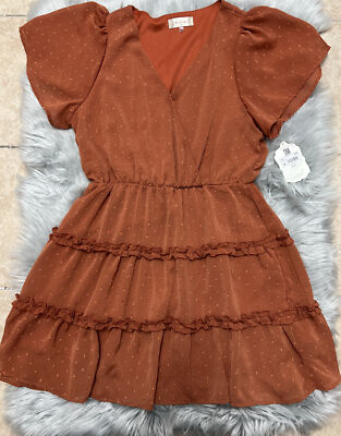 Altar'd State Mini Dress Color Rust Size M | eBay