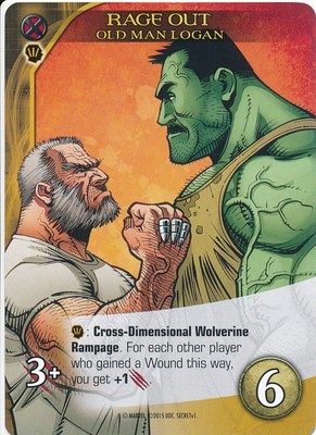 OLD MAN LOGAN WOLVERINE 2015 Upper Deck Marvel Legendary RAGE OUT