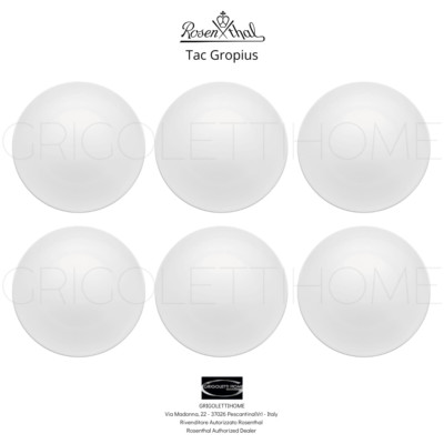 Rosenthal - Tac Gropius - Set 6 Geschirr Teller CM 28 - Einzelhändler