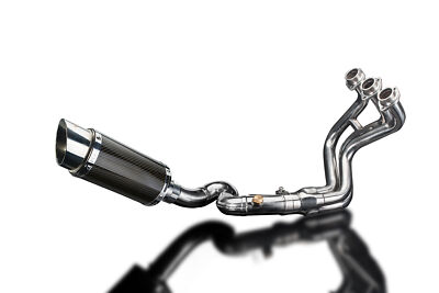 Yamaha FJ-09 Tracer 900 Delkevic Full 3-1 Exhaust 8'' Carbon Round Muffler 15-20