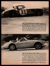 1963 Austin Healey 3000 Race Car At Sebring British Motor Corporation Print Ad