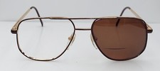 Vintage Savvy Eyes Savvy 34 Brown Pilot Metal Sunglasses Korea FRAMES ONLY