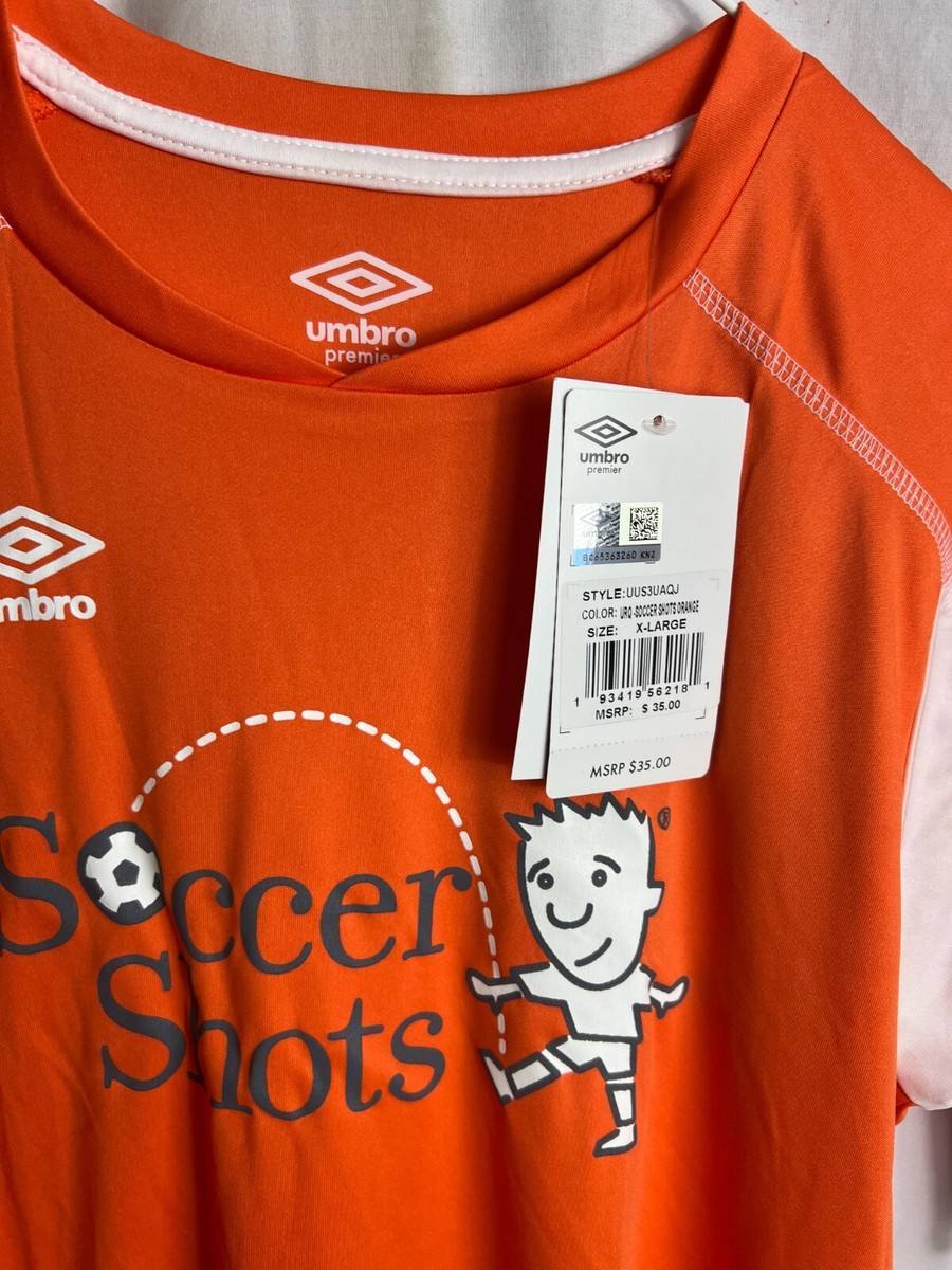 【US規格】希少 アンブロ SoccerShots サッカーシャツ オレンジ M US規格】希少 アンブロ SoccerShots サッカーシャツ オレンジ M