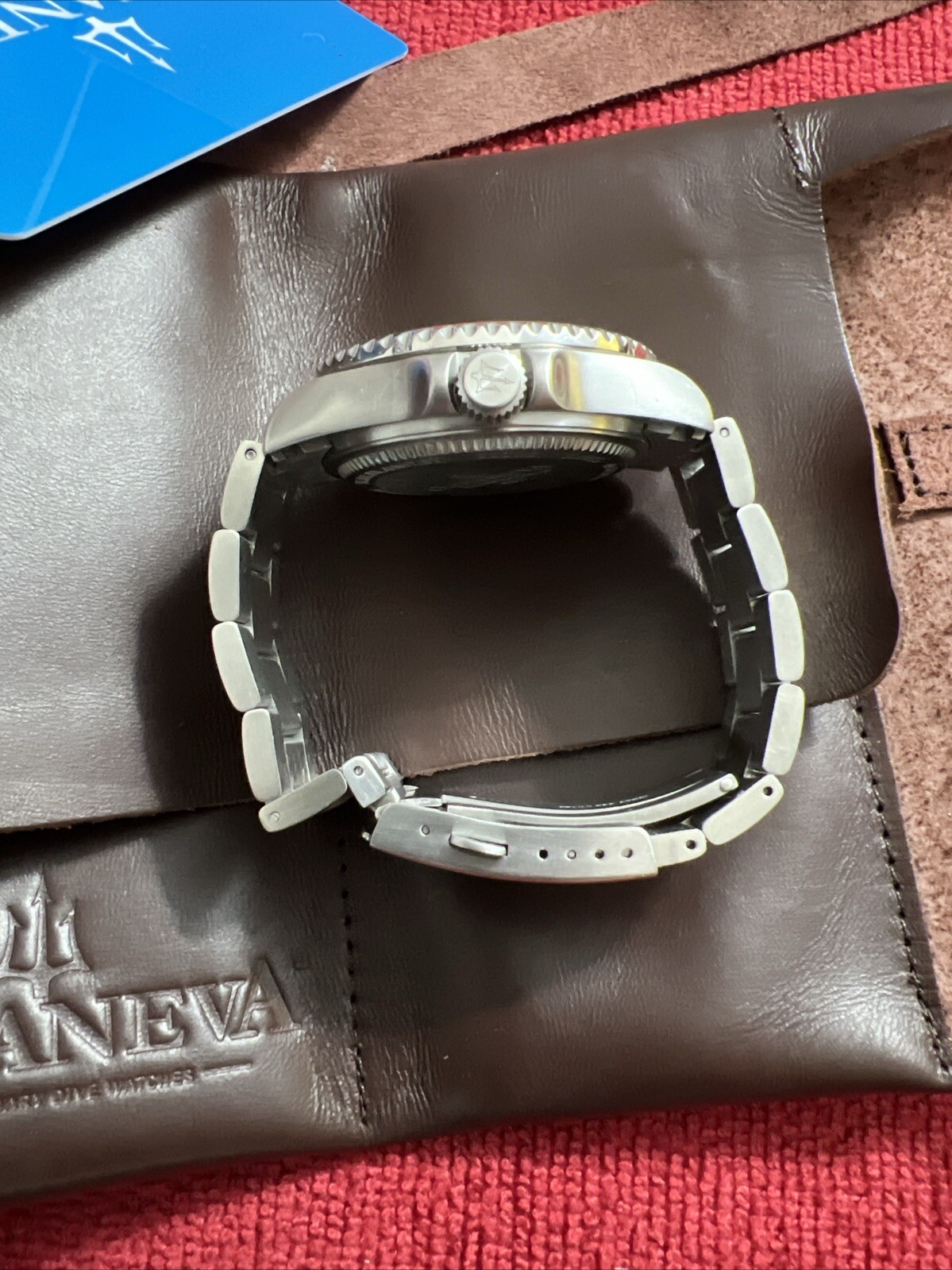 Oceaneva Men's Deep Marine Explorer GMT Watch 1250M Pro Diver SWISS MOVEMENT