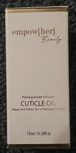 NIB Empow(her) Beauty Pomegranate Infused Cuticle Oil 15 ml