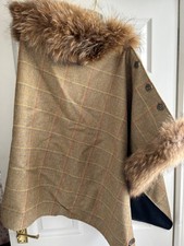 Le Jabot Abd Stock Co Fur Trimmed Cape
