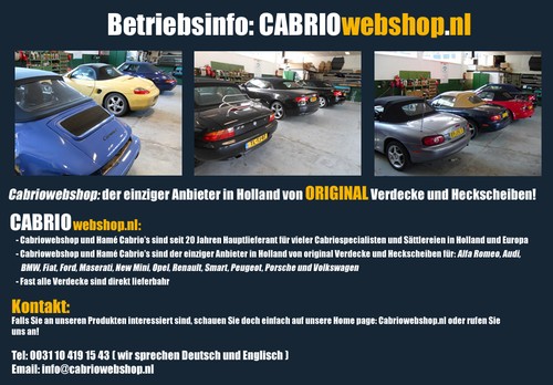 Opel Cascada cabrio Verdeck mit glass Heckscheibe - Picture 7 of 7