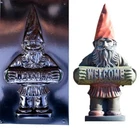 Mold Garden Gnome Welcome Casting Concrete Decor GARDEN Leprechaun cement D36