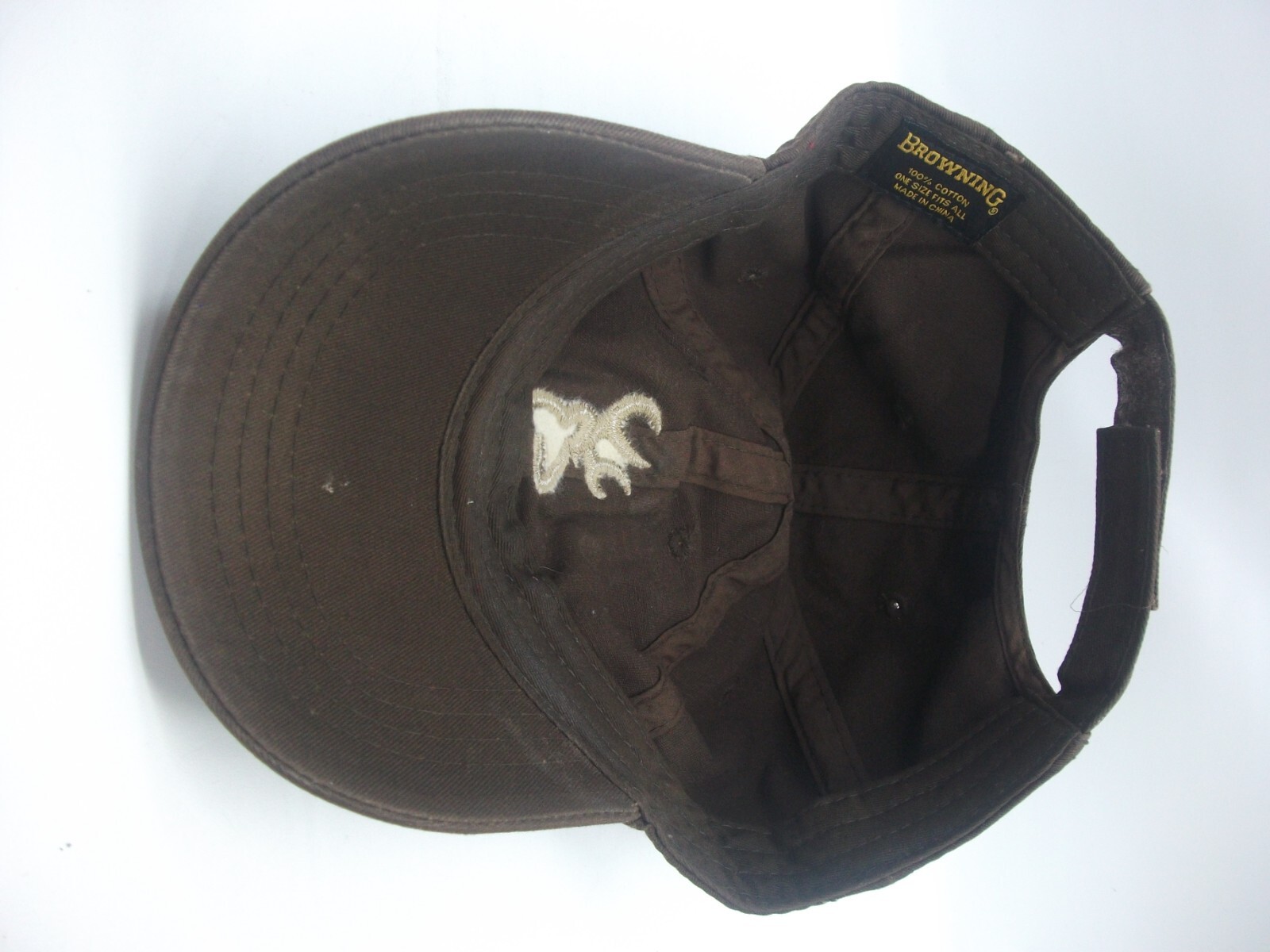 Browning Hat Brown Hook Loop Baseball Cap - image 8