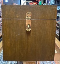 1960s Vintage Handmade Custom Wood 45 RPM 7" Record Holder DJ Carry Case Storage