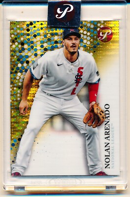 NOLAN ARENADO 2022 TOPPS PRISTINE ENCASED GOLD ST. LOUIS CARDINALS 