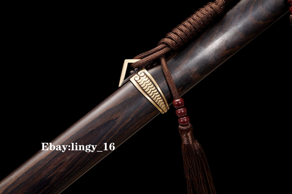 Functional Sword Folded Steel Sharp Brass Cicada Parts Chinese TaiChi Tang Jian