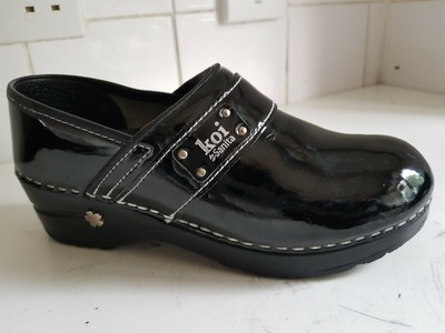 patent leather slip ons