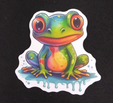 Cute Amphibian Frog Sticker 2.25" F