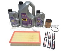 BMW X5 3.0i E53 OIL AIR FILTER 6 SUPER4 SPARK PLUGS 7L ENGINE OIL SERVICE KIT
