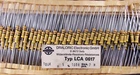 4 pcs 100K Draloric LCA 0617 0,7W carbon film resistors 5th yellow band 617