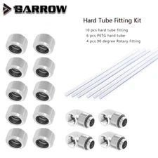 Barrow OD12/14/16mm Hard Tube Fitting Kit Water Cooling Metal Connector G1/4''