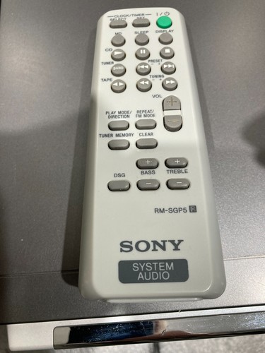 Sony CMT-GP5 Micro Hi-Fi Component System Single-CD/Tape/AM-FM/Remote/Antennaa - Picture 9 of 20
