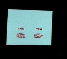 CORGI 221/480 CHEVROLET TAXI TRANSFERS/DECALS