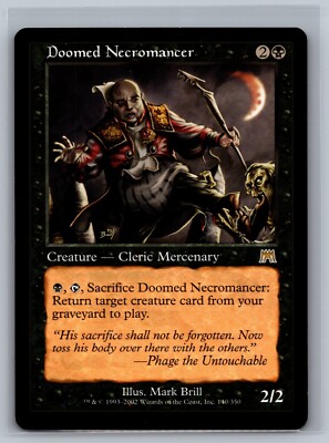 Magic The Gathering Onslaught Doomed Necromancer #140/350 MTG TCG