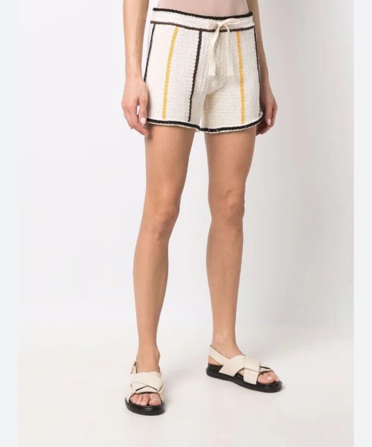 ★Jil Sander★ JIL SANDER Jil Sander Drawstring Women's Cros Jil Sander Drawstring Shorts Miscellaneous Off White Crochet