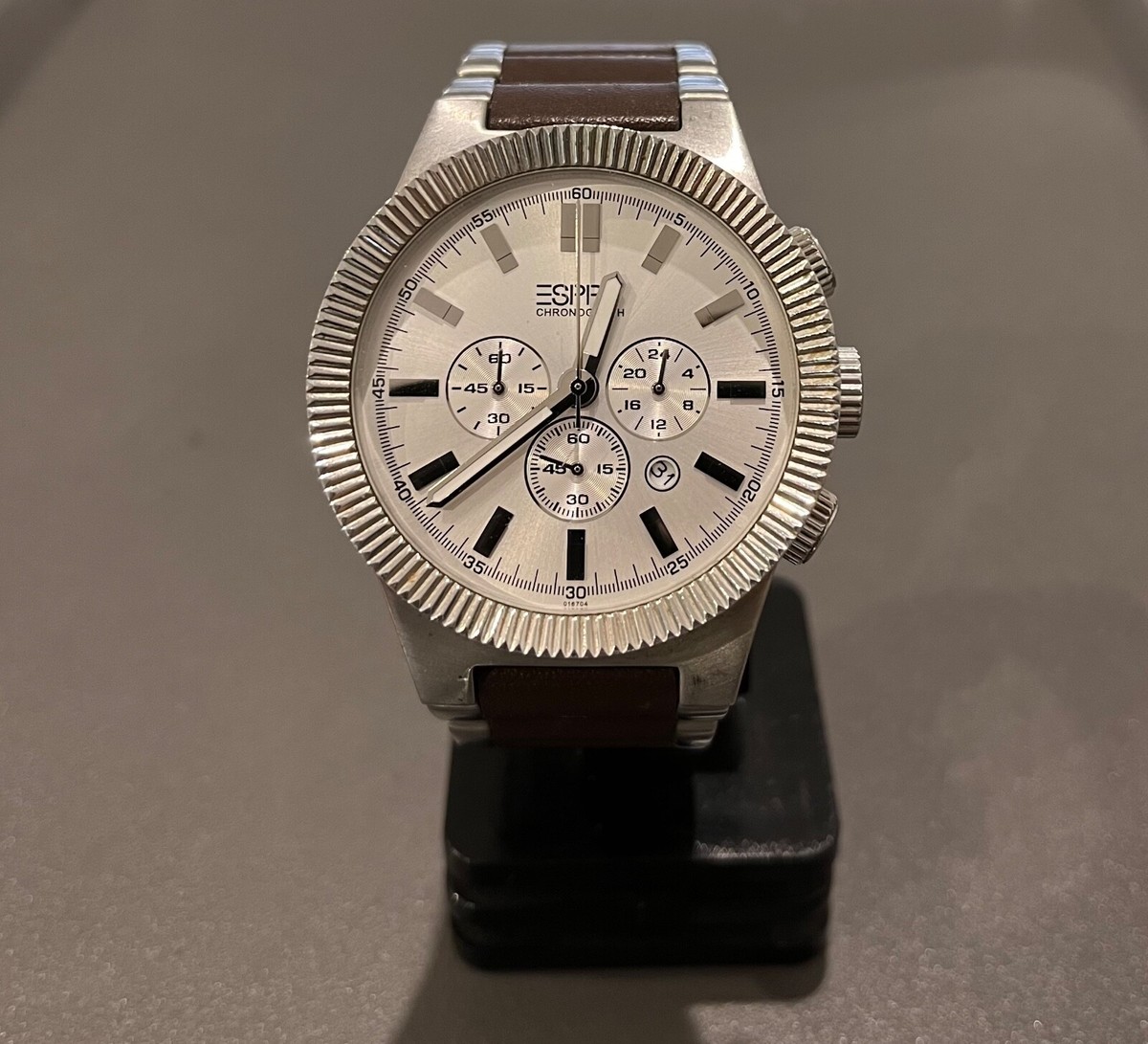 Esprit Chronograph Men's Watch, Quartz, New Battery, Good Clean
