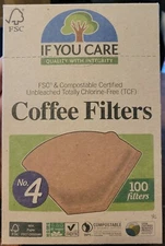 If You Care Unbleached Coffee Filters No. 4 100 Ct.