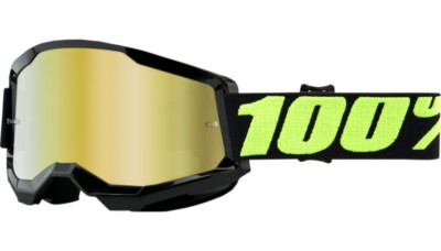 Black And Gold 100% Strata 2 Goggles- Upsol   2601-2947