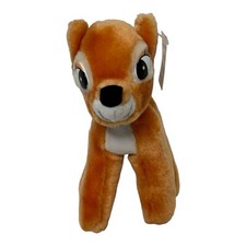 Vintage Walt Disney Bambi Plush Film Classic 7 inch Stuffed Animal Deer Fawn