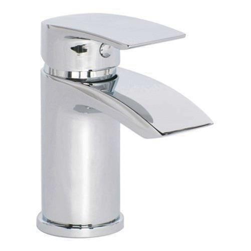 Waterfall Cloakroom Tap Basin Mono Mixer Chrome & Waste