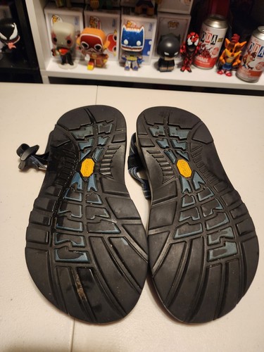 Chaco Z2 Vibram Soles Men's Classic Black Sport Hiking Sandals Size 9 - Picture 5 of 6