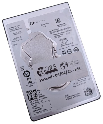 Seagate Mobile HDD 2TB 5400RPM 128MB 2.5" SATA III Laptop Hard Drive ST2000LM007