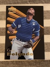 1996 Pinnacle Zenith Baseball Carlos Delgado Card #62