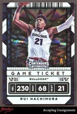 2020-21 Contenders Draft Variations Game Ticket Green Explosion Rui Hachimura