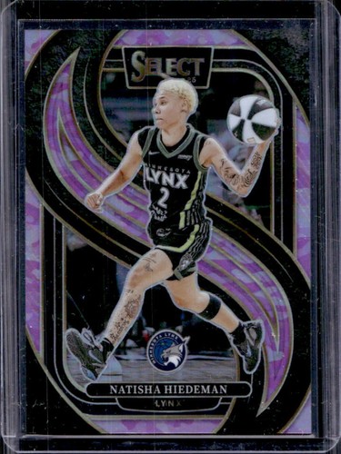 2025 Panini WNBA Select Natisha Hiedeman Premier Level Pink Camo Prizm #/175