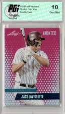 Jace LaViolette 2024 Leaf Vaunted Metal #VM-05 Pink 10 Made Rookie Card PGI 10