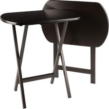 Corbett Set of 2 Oversized Foldable Sna Tables, Easy to Store