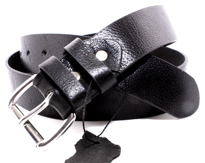 Genuine Buffalo Leather Belt with Metal Buckle, Adjustable Fit Soft Buffalo Leather Belt – Noble Green (Olive Green  main image 2