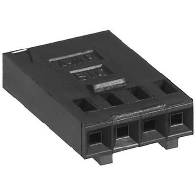 10PC TE AMP 102241-2 PCB Housing, 2.54mm Pitch, 4-Way, 1 Row, Fem, Straight
