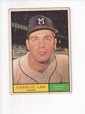 1961 Topps #261 CHARLEY LAU (#2)