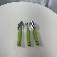 Mini Kids Garden Tool Set for Toddler with Trowel, Cultivator, Green