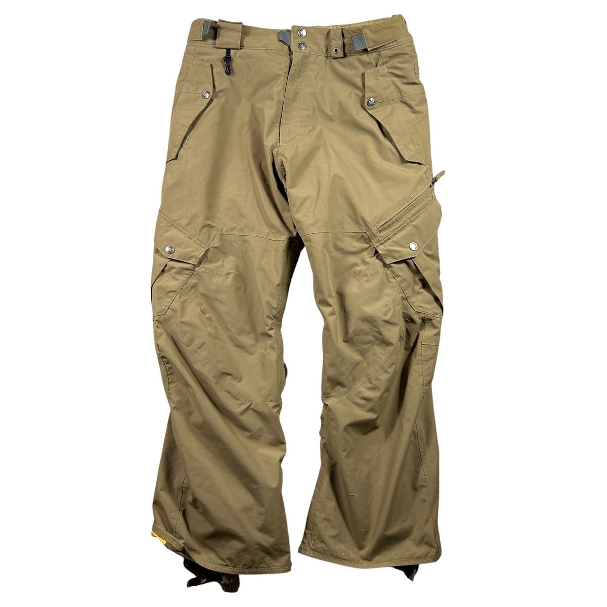 686 Smarty Snowboard Pants Men's Medium Brown Fleece Lined Cargo
