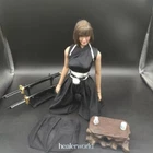 Action Figure 1/12 Female Black Kimono Clothes For 12" PH TBL JO Hot Gift
