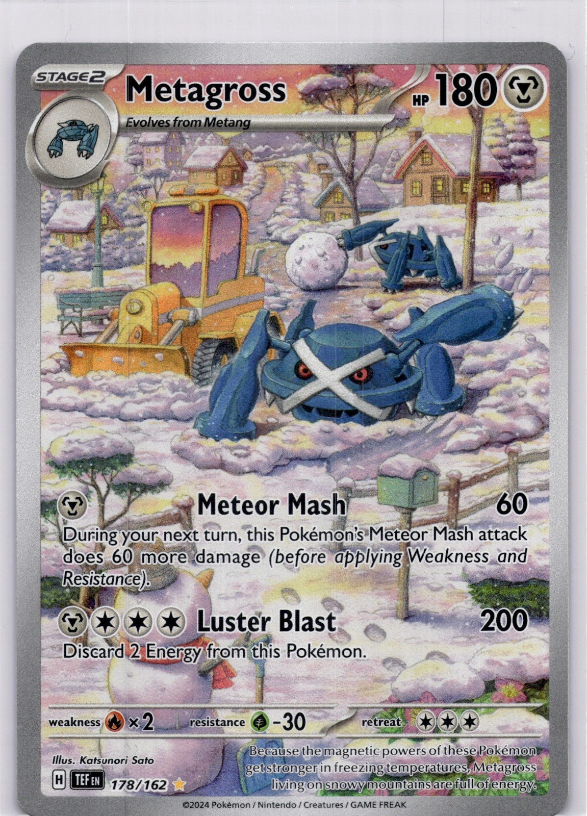 2024 Pokemon Temporal Forces Metagross Illustration Rare #178/162