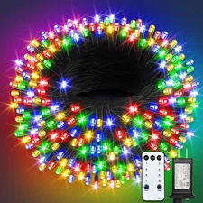 1000 LED String Lights Outdoor, 328FT Multicolor Christmas Lights for outside wi