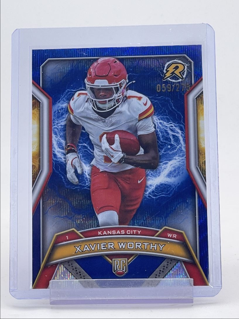 XAVIER WORTHY 2024 TOPPS RESURGENCE ROOKIE NAVY SURGE #143 RC /275 Q4547