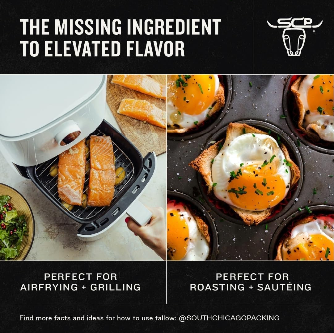 South Chicago Packing Wagyu Beef Tallow Spray, Umami-Rich, 7 Fl Oz