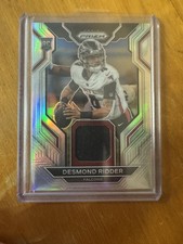 2022 Panini Prizm Silver- Rookie Gear Desmond Ridder #RG-DR (MEM, RC)